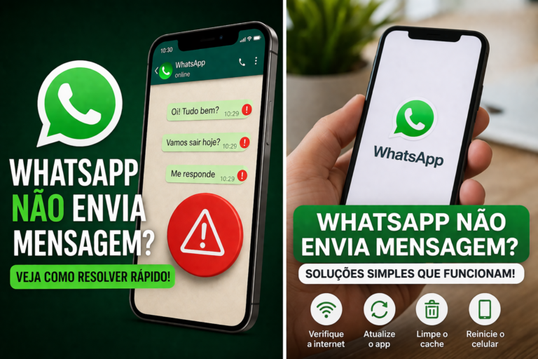 WhatsApp não envia mensagem no celular